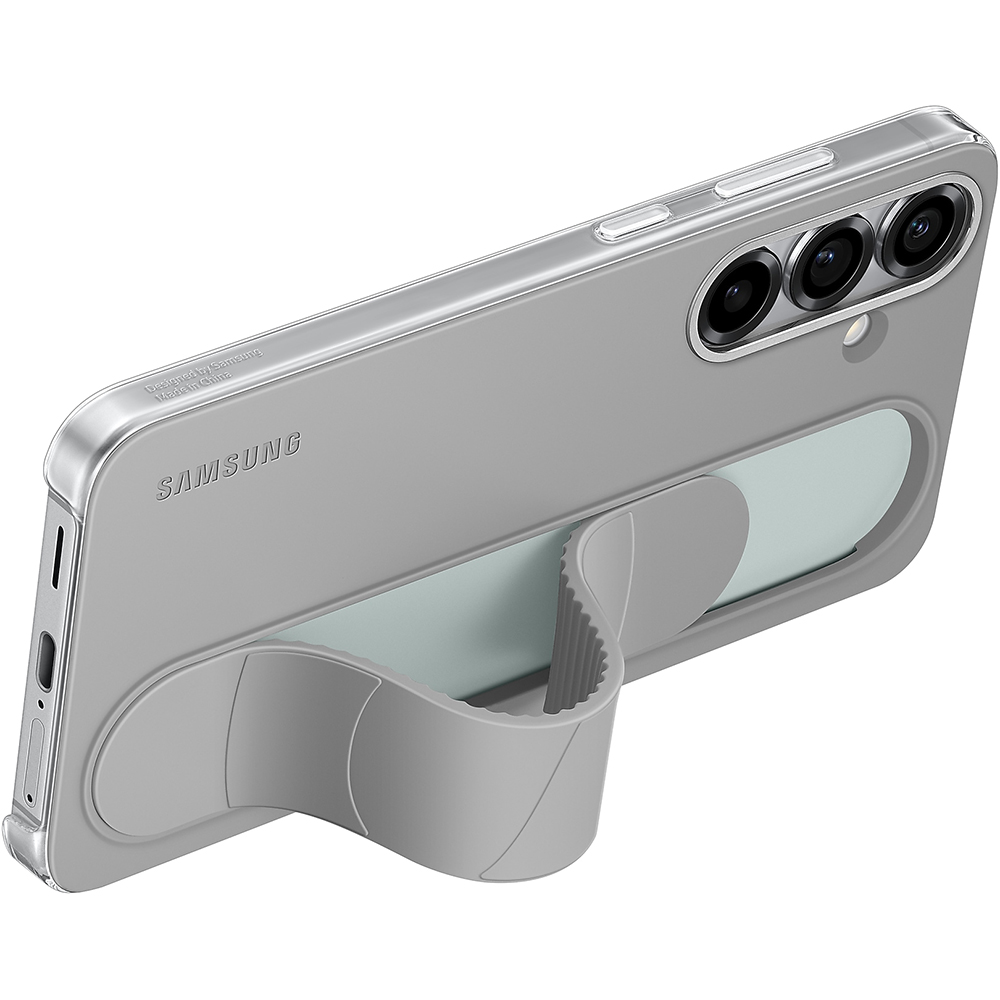 Etui Samsung Silicone Standing Grip Case do Samsung Galaxy S25 Plus, szare